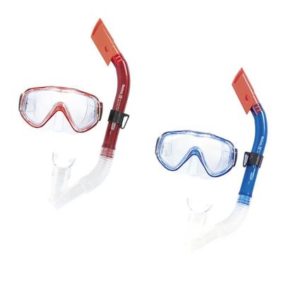 Šnorchlovací set BLUE DEVIL - brýle a šnorchl - mix 2 barvy (modrá, červená)